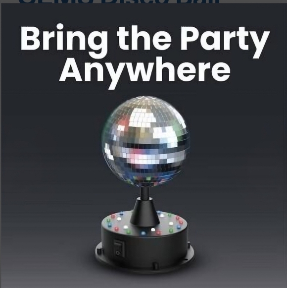 Disco Ball Light Rotating Mirror LED Color Changing Party Lamp Dance - Picture 2 of 4